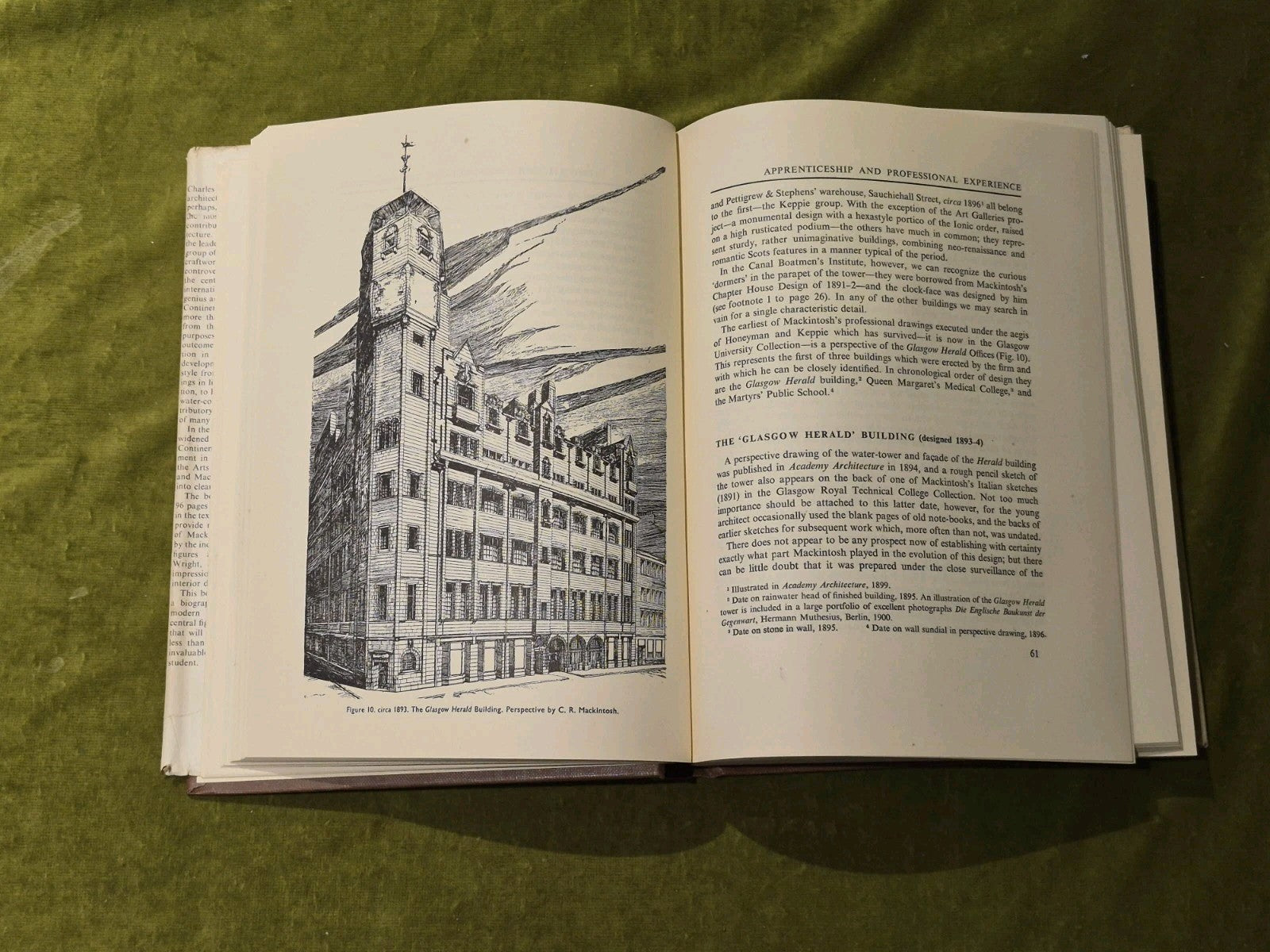Charles Rennie Mackintosh and the Modern Movement Thomas Howarth 1952 1st HB DJ6