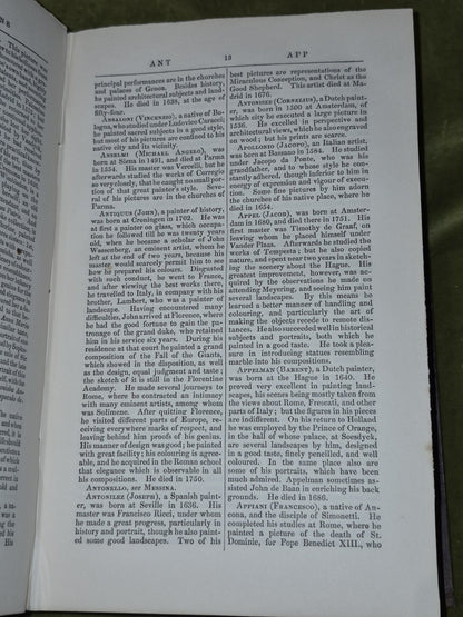 A General Dictionary of Painters New Edition Supplement Allan Cunningham 18577