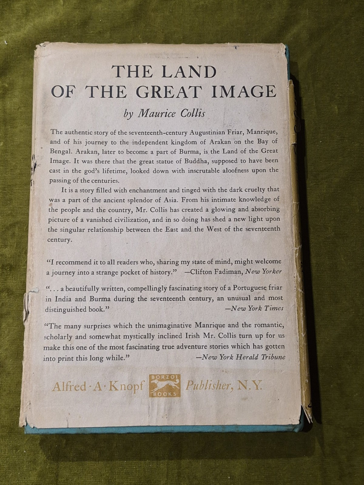 Foreign Mud Opium Imbroglio at Canton, Maurice Collins, 1st ed. hardback with DJ1