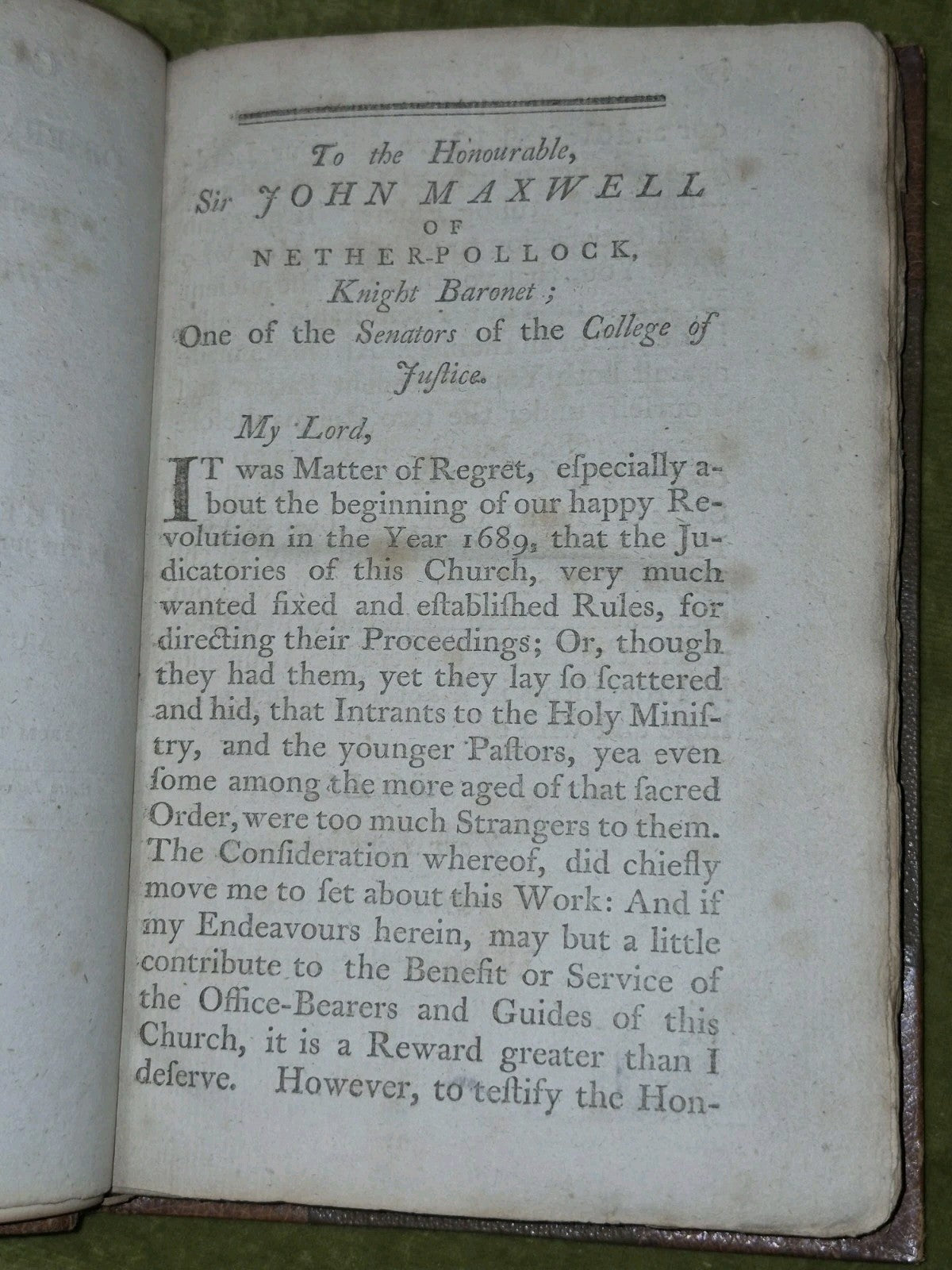 Church of Scotland Walter Steuart Arbroath 1802 Acts of Parliament5