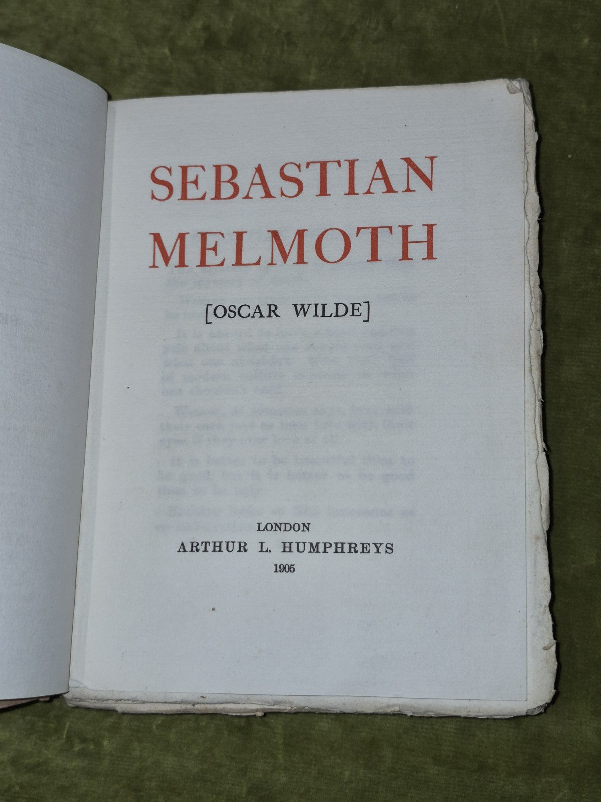 Sebastian Melmoth (Oscar Wilde) 1905 Arthur L Humphreys The Soul of Man4