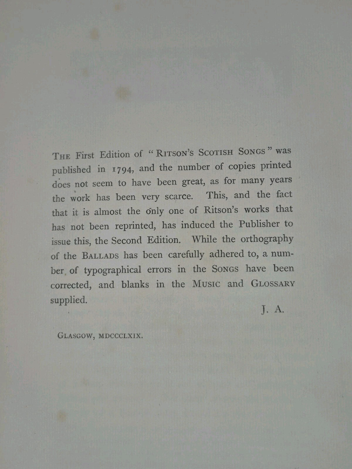 Scottish Songs in Two Volumes 1869 Hugh Hopkins Ballantyne7