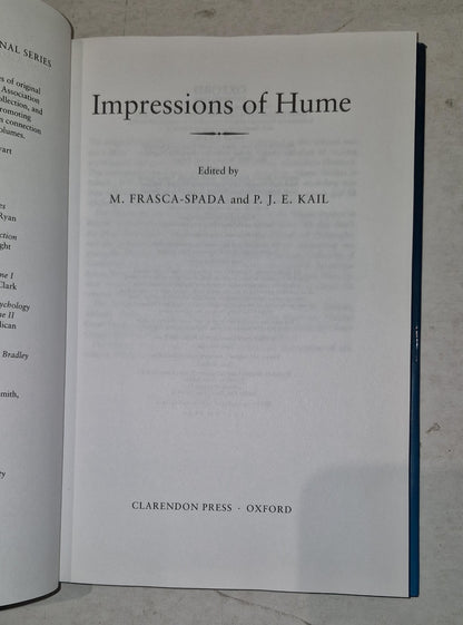 Impressions Of Hume By Frasca-spada & Kail (2005) 1st Ed Hb Book3