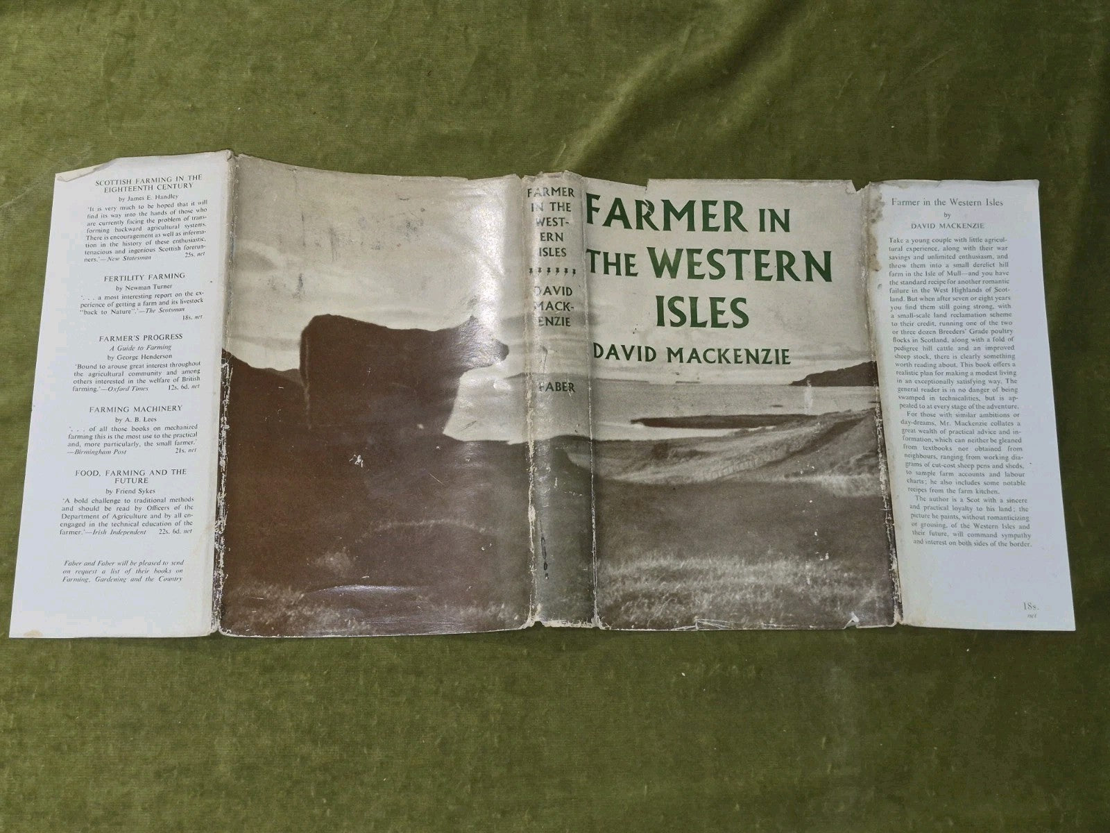 Farmer In The Western Isles By David Mackenzie - 1954 HC DJ3