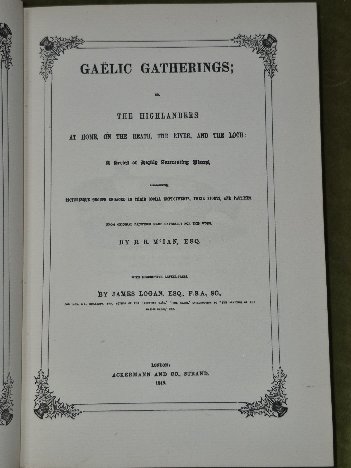  McIan's Highlanders at Home or Gaelic Gatherings 1900 David Brice7