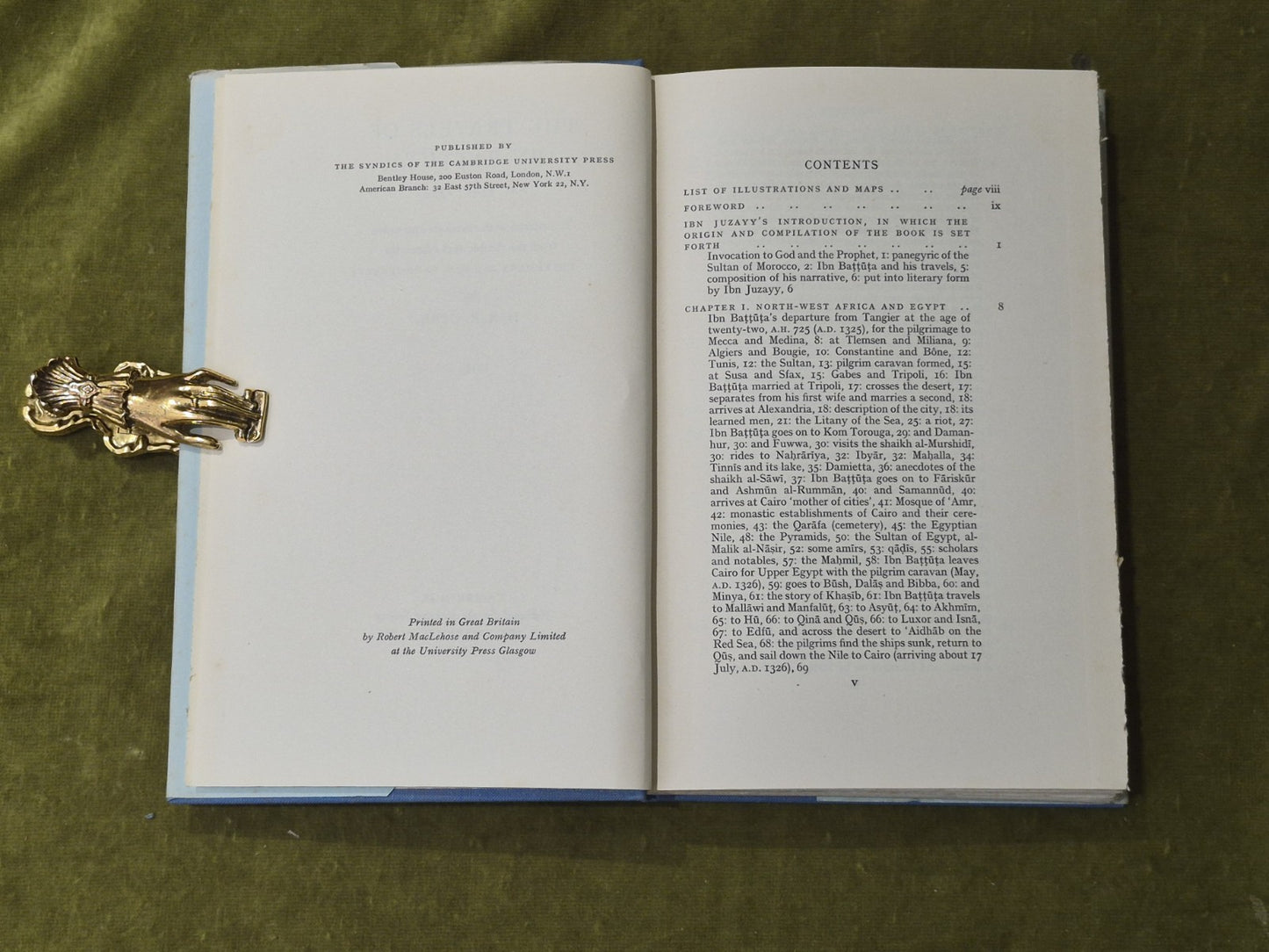 Travels of Ibn Battuta Ad 1325-1354 in 2 Volumes - H A R Gibb , Cambridge 19625