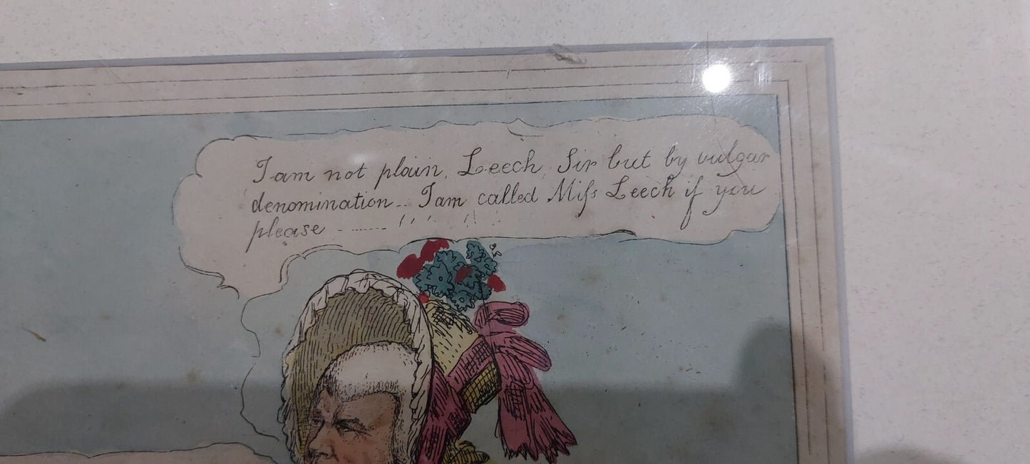 Issac Robert Cruickshank Original Hand Coloured Print MILAN COMMISSION!!! 18205