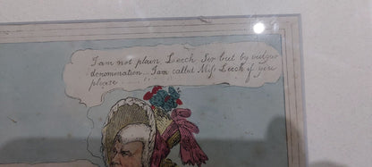 Issac Robert Cruickshank Original Hand Coloured Print MILAN COMMISSION!!! 18205