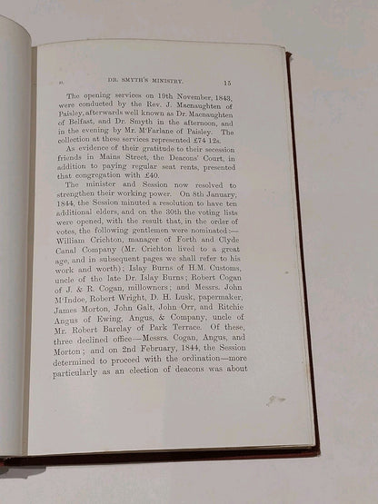 The History Of Free St George Church Glasgow 1843-1893 - George Young (1896) Hb4
