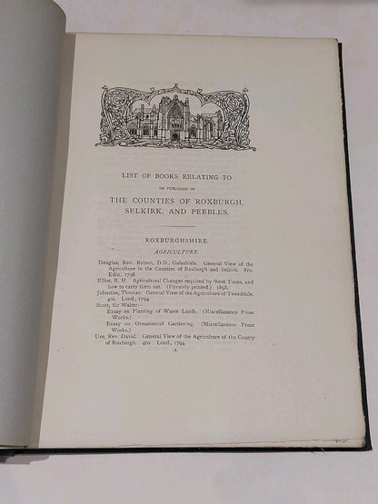 A History of The Border Counties Roxburgh, Selkirk, Peebles (1899) Sir G Douglas4