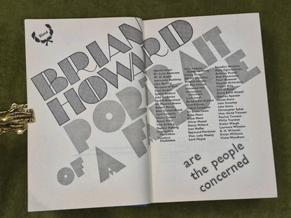 Brian Howard Portrait of a Failure 1968 First Edition Dustjacket Anthony Blond7