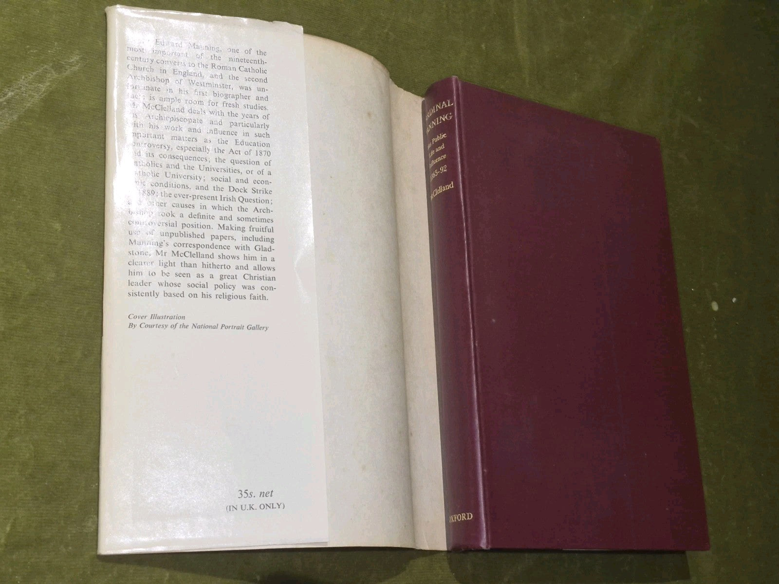 Cardinal Manning His Public Life and Influence (1962) Vincent Alan McClelland2