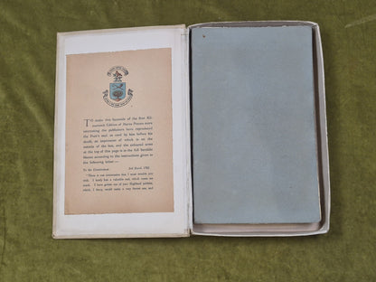 Facsimile of the 1786 Kilmarnock Edition of Burns Poems - R Gibson & Sons in Box4