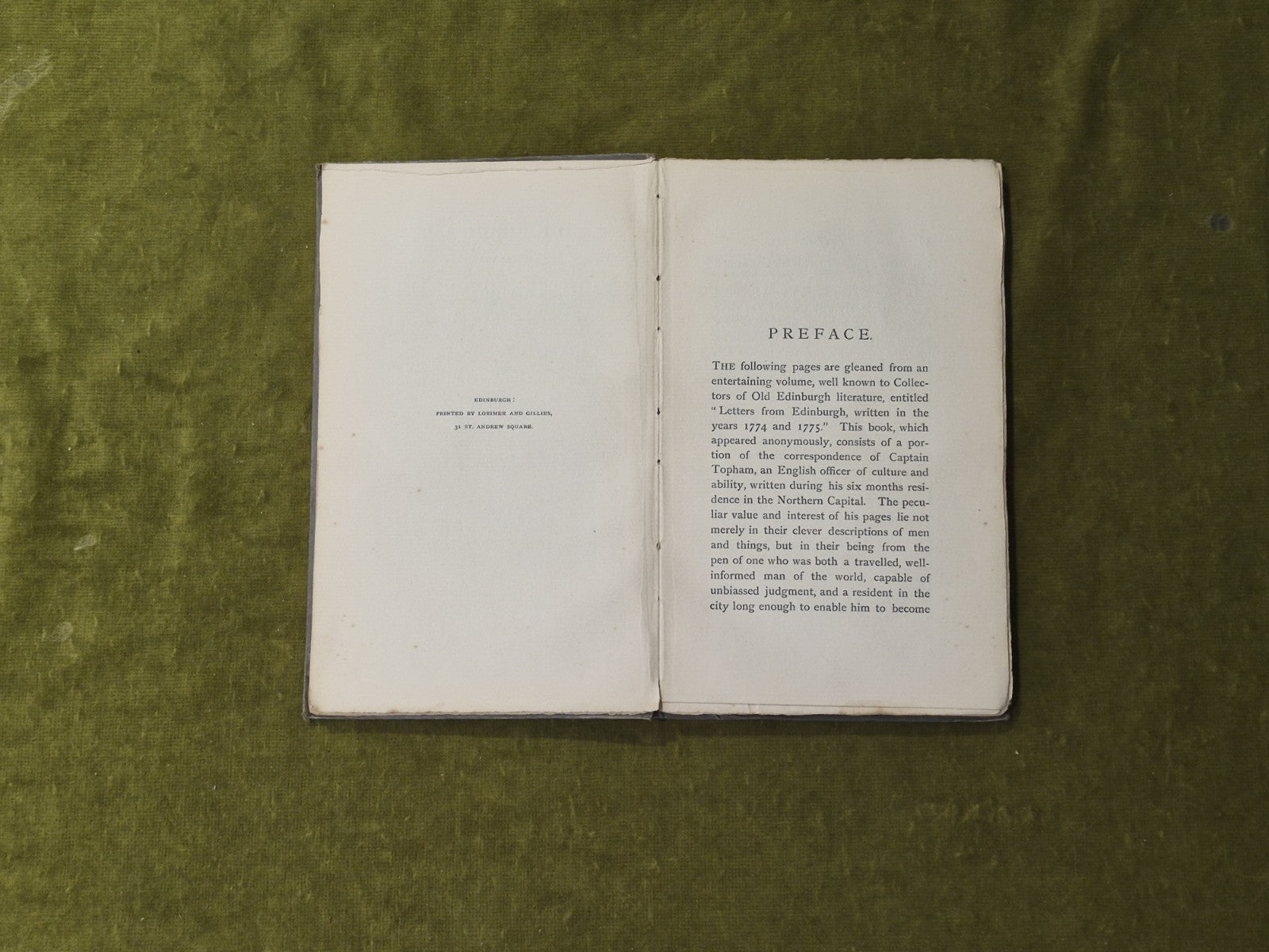 Edinburgh Life in the Eighteenth Century -from Captain Topham's letters , New Ed6