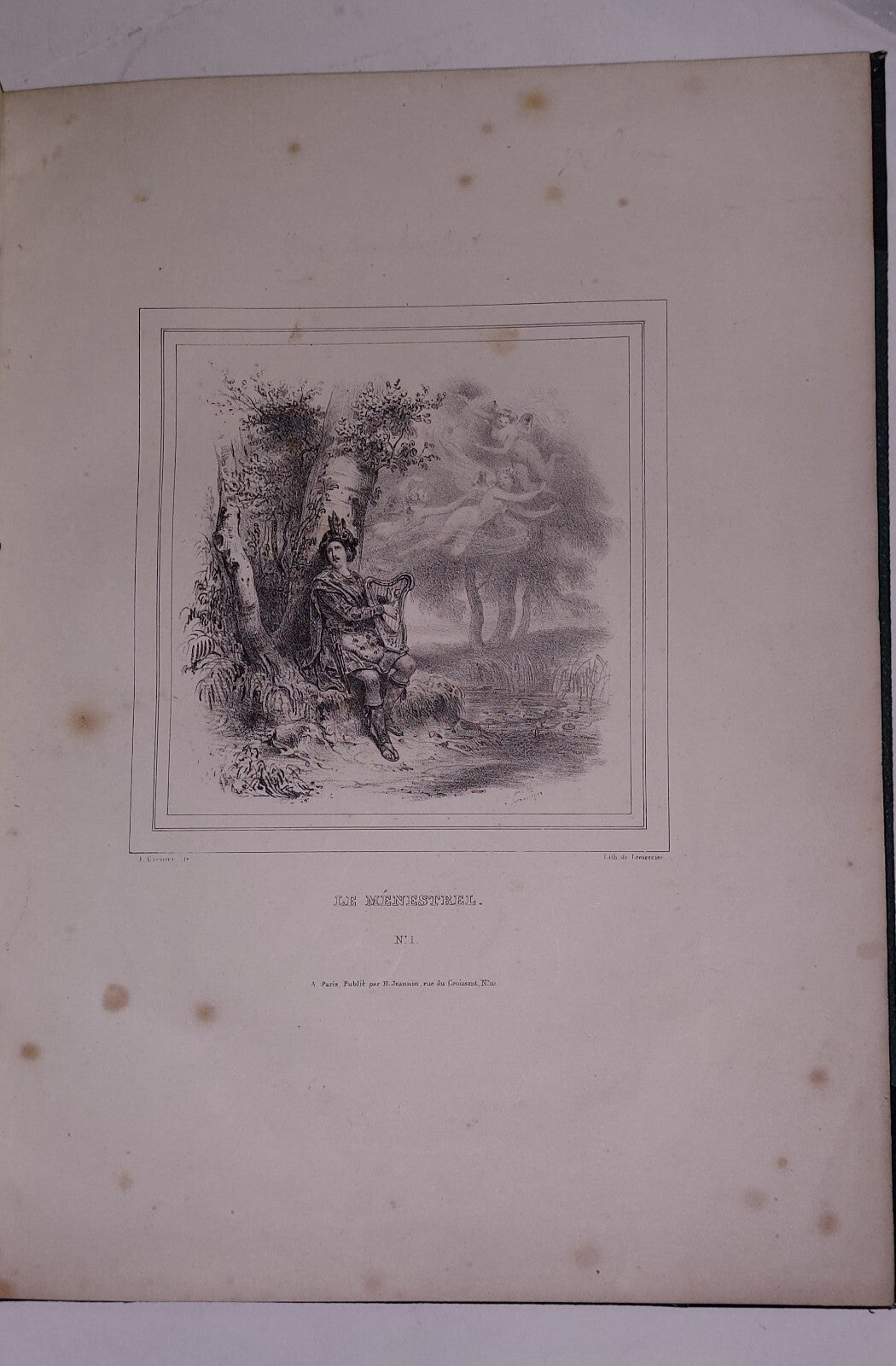 ALBUM DU MENESTREL Circs 1860 - 1880 Lithograph Plates 7