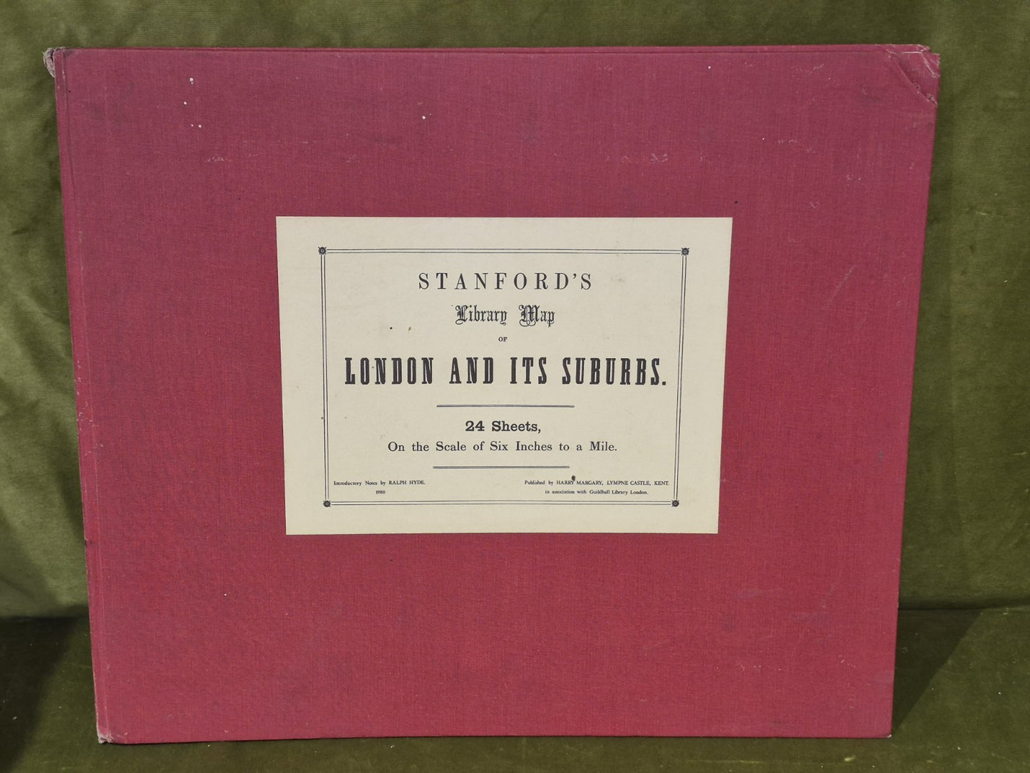 Stanford's Library Map of London and its Suburbs 24 Sheets (1980) Harry Margary0