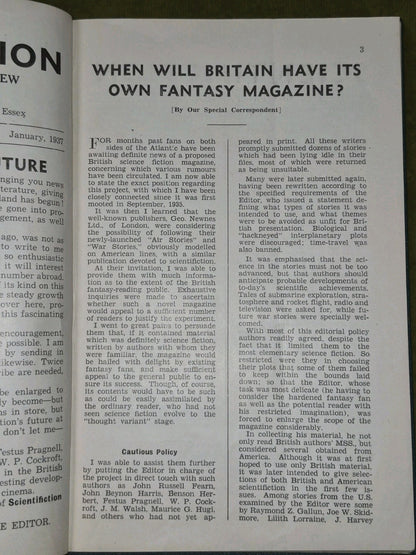 The British Scientifiction Fantasy Review January 1937 Vol 1 No 1 6