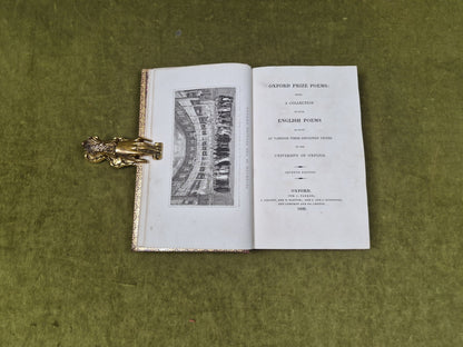 Oxford Prize Poems, Collection of English Poems, 1826, 7th ed, gilted leather3