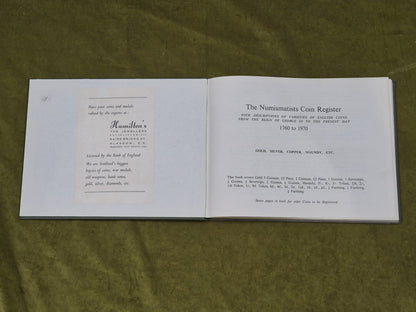 The Numismatists Coin Register 1760 to 1970 - Gordon R H Fowler , New Home Press3