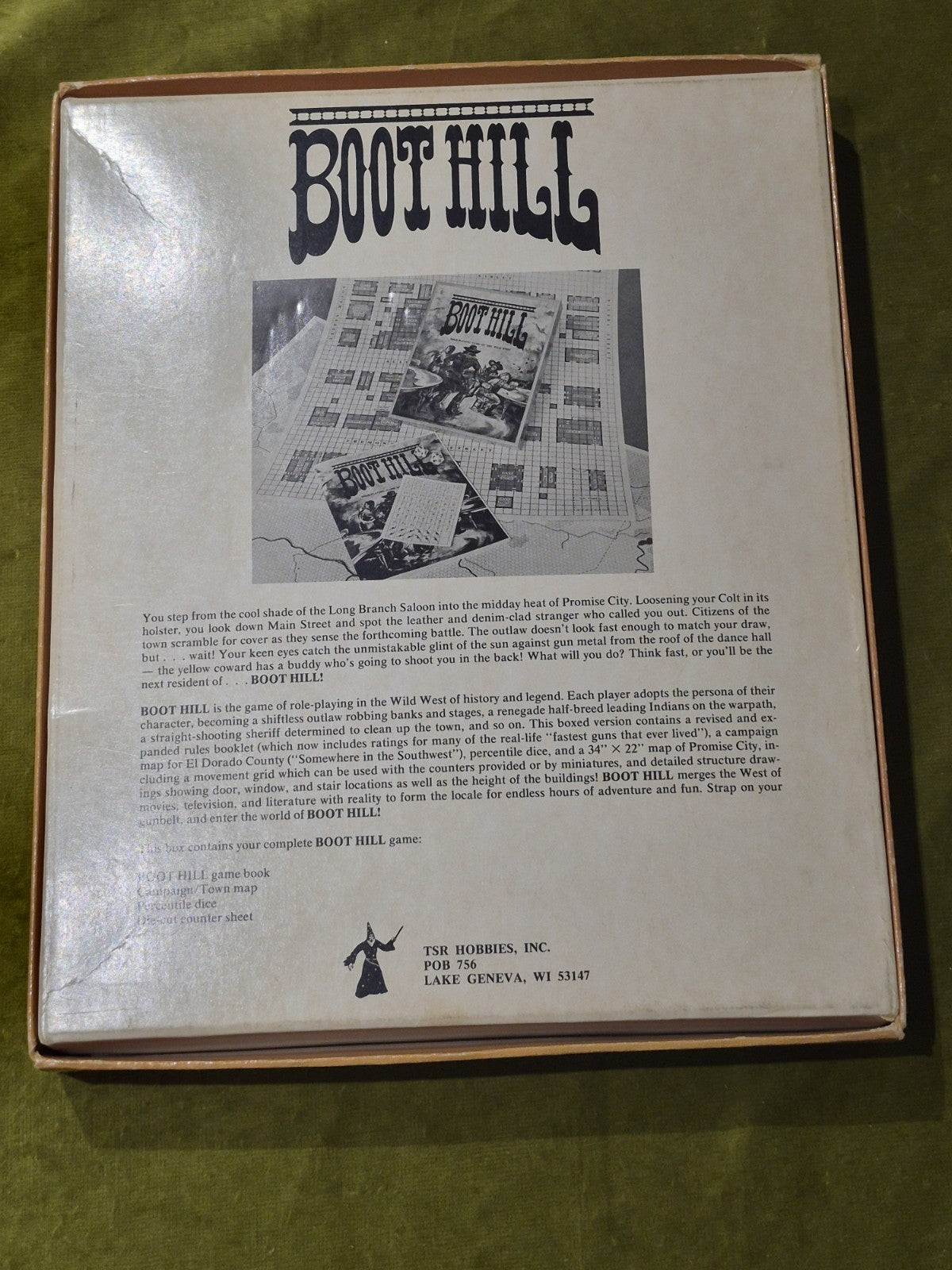 TSR Boot Hill Wild West Role-Playing Game with 2 Extra Modules in box.2