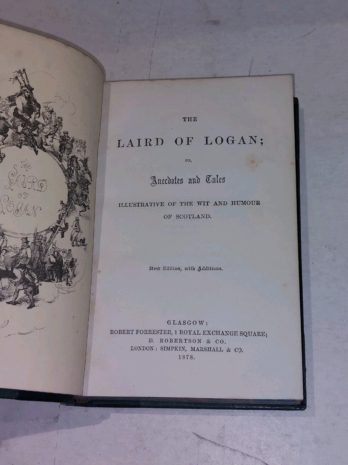 The Laird Of Logan; Or, Anecdotes & Tales (1878) [Robert Forrester] Hb Book3