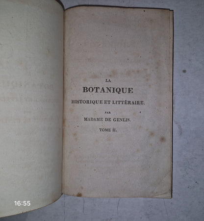 La Botanique Historique et Litteraire MADAME DE GENLIS. 1811 Tome II (Vol 2)6