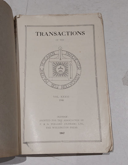 Transactions of the Manchester Association for Masonic Research (1947) Pb Book3