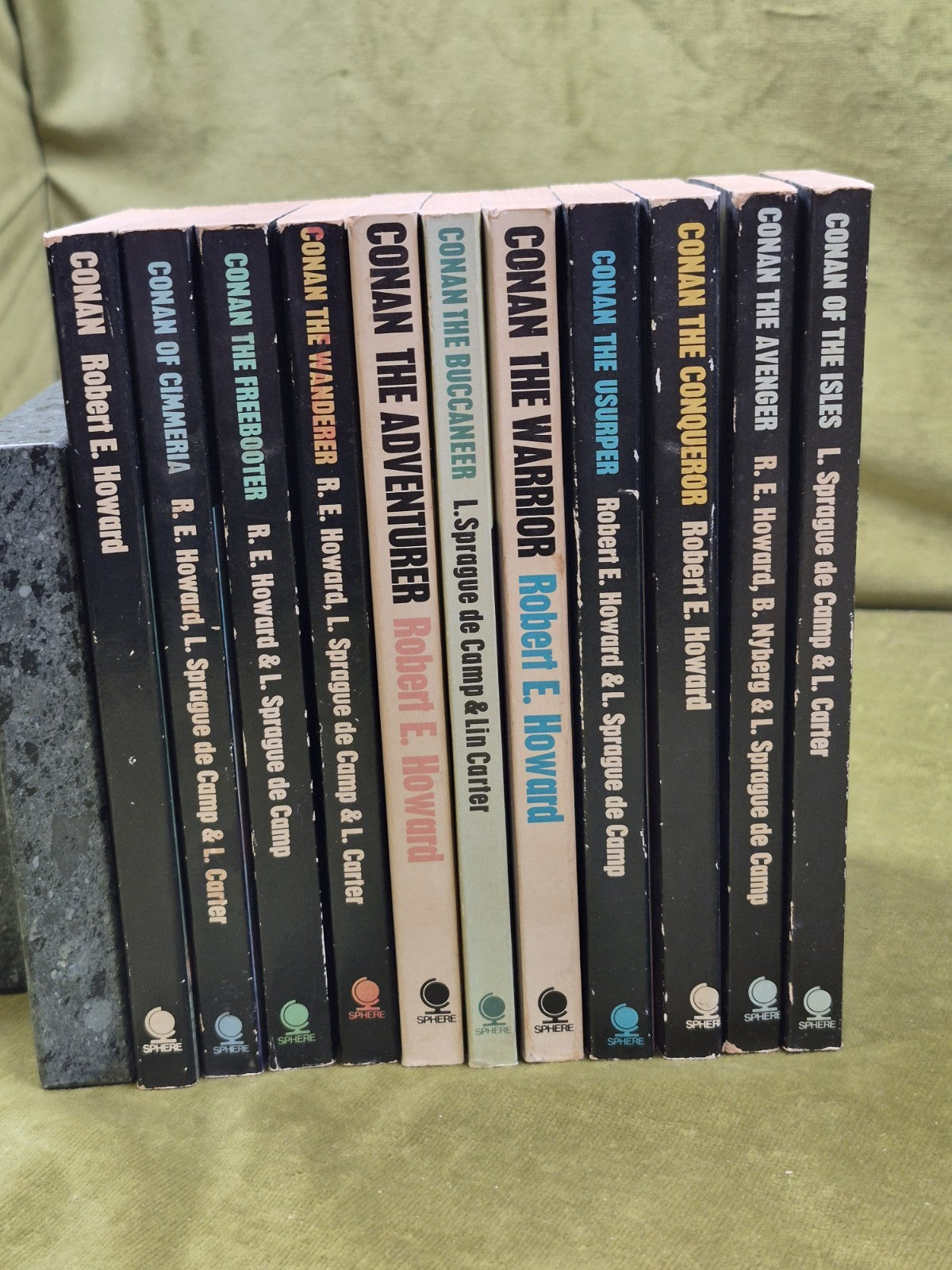 Conan First Editions 1974 Sphere Job Lot First 10 Books Paperback2