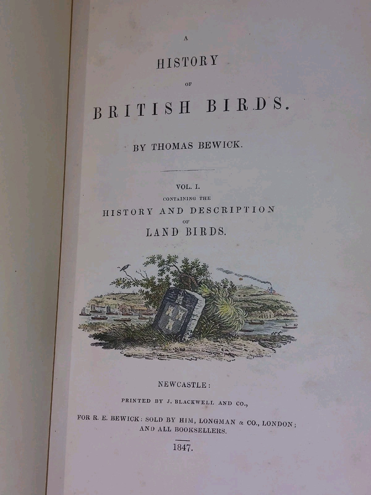 History of British Birds ~ BEWICK Vols I & II (1847)3