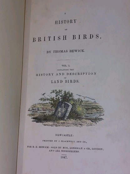 History of British Birds ~ BEWICK Vols I & II (1847)3