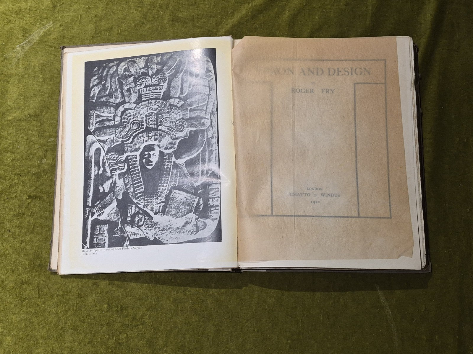 Vision and Design - Roger Fry - Chatto & Windus 1920 1st Ed Hardback4