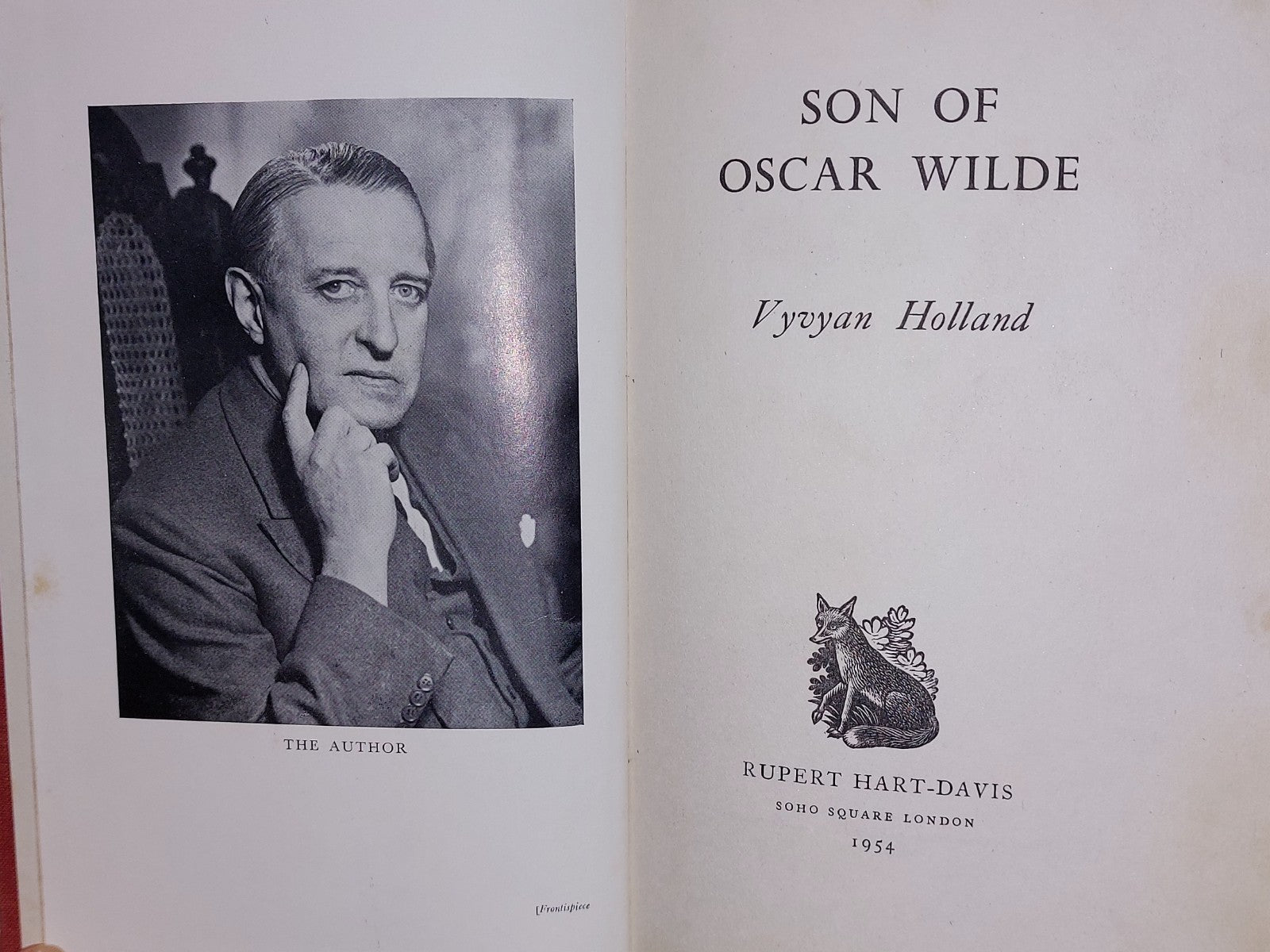 1954, 1st Ed, Son of Oscar Wilde by Vyvyan Holland3