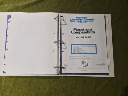 Monstrous Compendium Volumes 1 & 3- AD&D 2nd 1989 - Dungeons and Dragons7