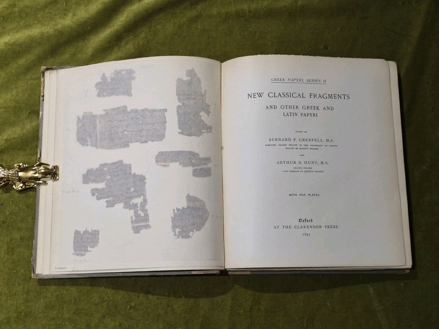 New Classical Fragments and Other Greek and Latin Papyri - Grenfell and Hunt6