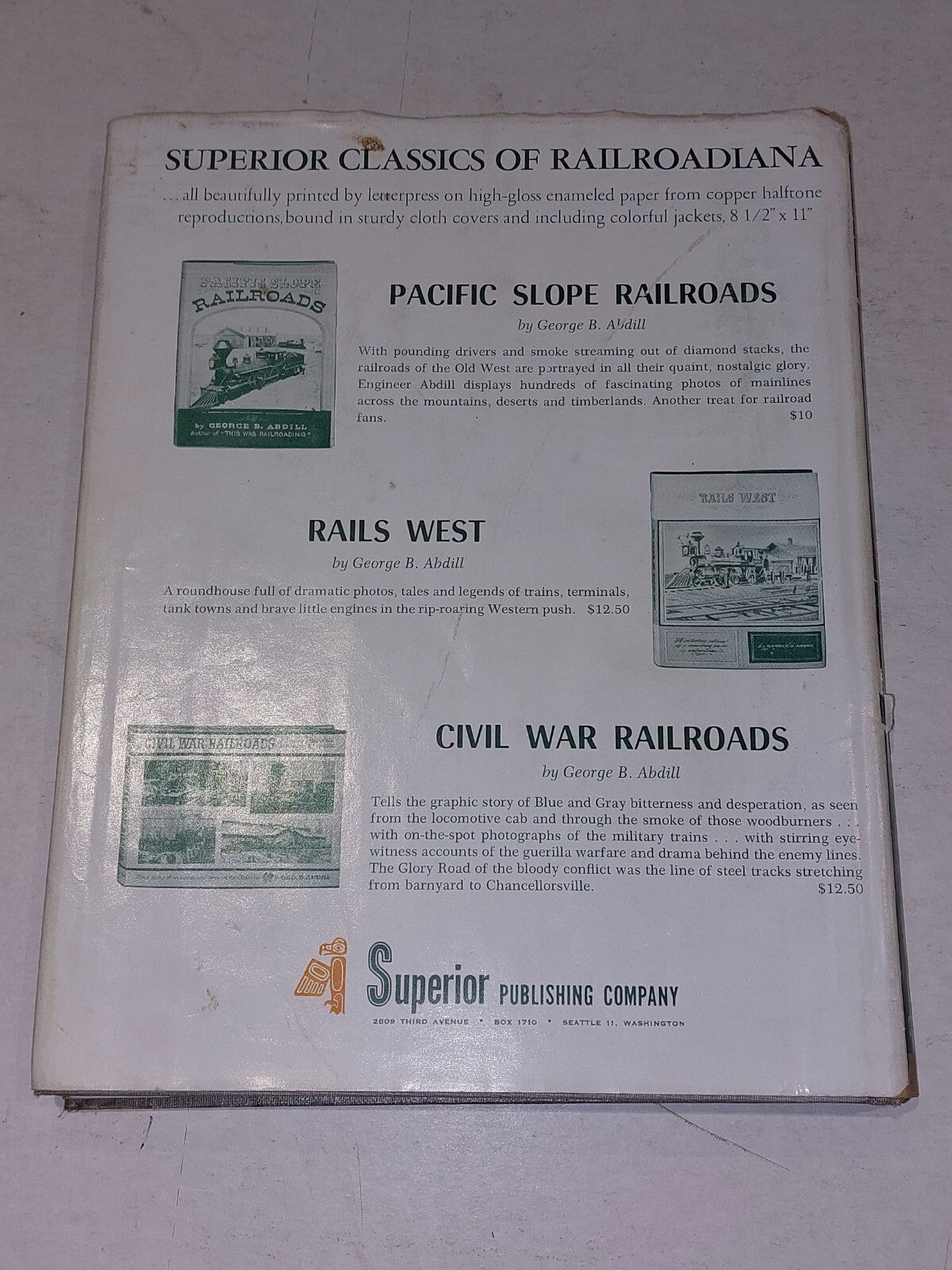 This Was Railroading By George B. Abdullah, Superior Publishing Company, Seattle2