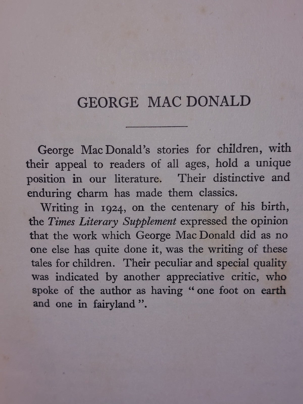 AT THE BACK OF THE NORTH WIND George Macdonald (c. 1925)5