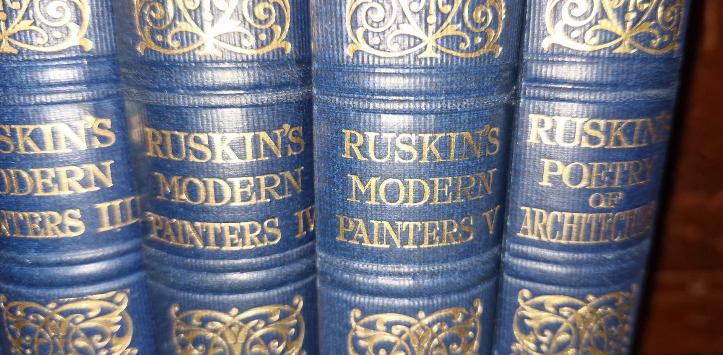 John Ruskin Blackfriars Editions 20 Volume Set Modern Painters Stones Of Venice 10