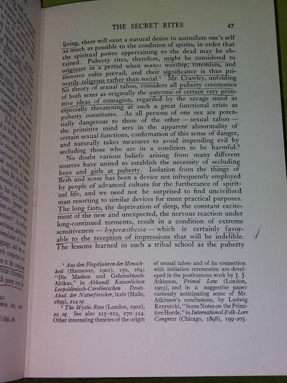 Primitive Secret Societies by  Hutton Webster (1932 Second Edition)3
