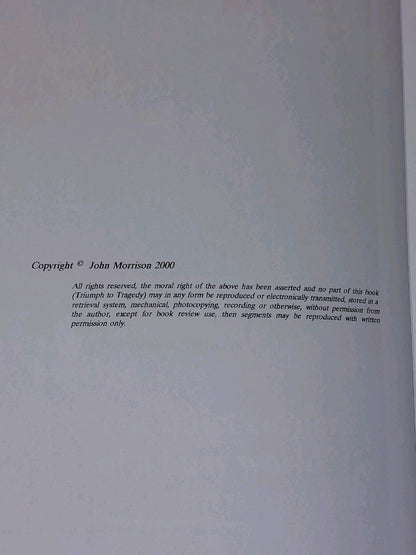 Triumph To Tragedy by John Morrison Jackie Paterson (2000)7