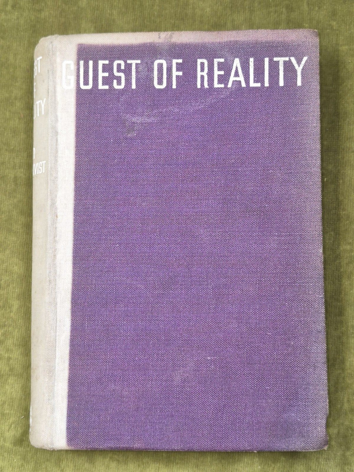 Guest of Reality First Edition Erik Mesterton Jonathan Cape 19363