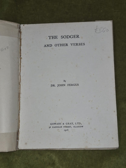 The Sodger John Fergus Gowans and Gray Glasgow 1916 2
