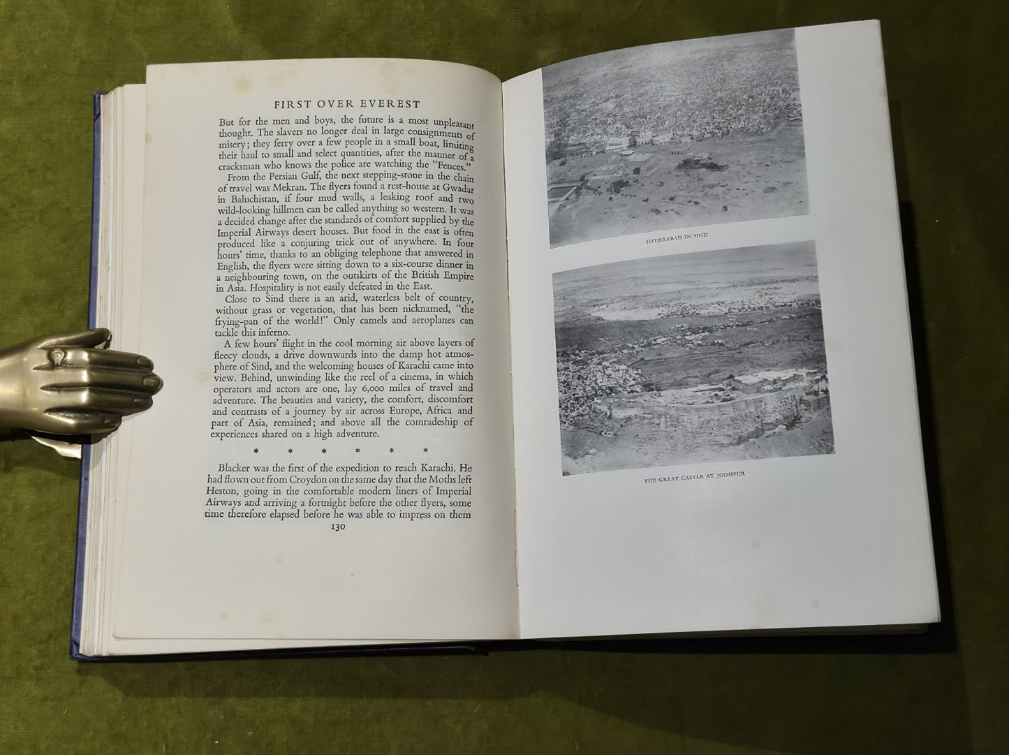 FIRST OVER EVEREST.   THE HOUSTON-MOUNT EVEREST EXPEDITION 1933/ PUB.BODLEY HEAD5