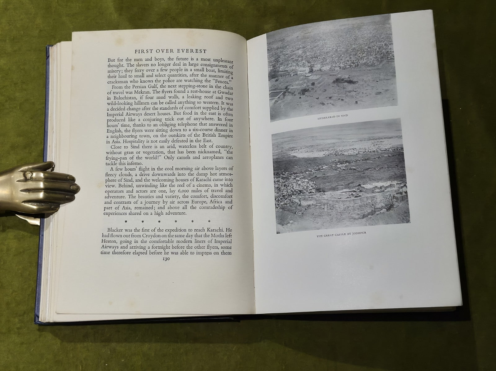 FIRST OVER EVEREST.   THE HOUSTON-MOUNT EVEREST EXPEDITION 1933/ PUB.BODLEY HEAD5