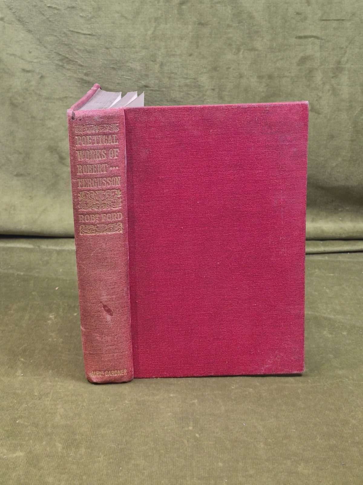 The Poetical Works of Robert Fergusson - Robert Ford , Gardner 1905 HB0