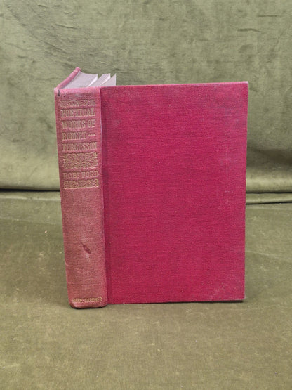 The Poetical Works of Robert Fergusson - Robert Ford , Gardner 1905 HB0