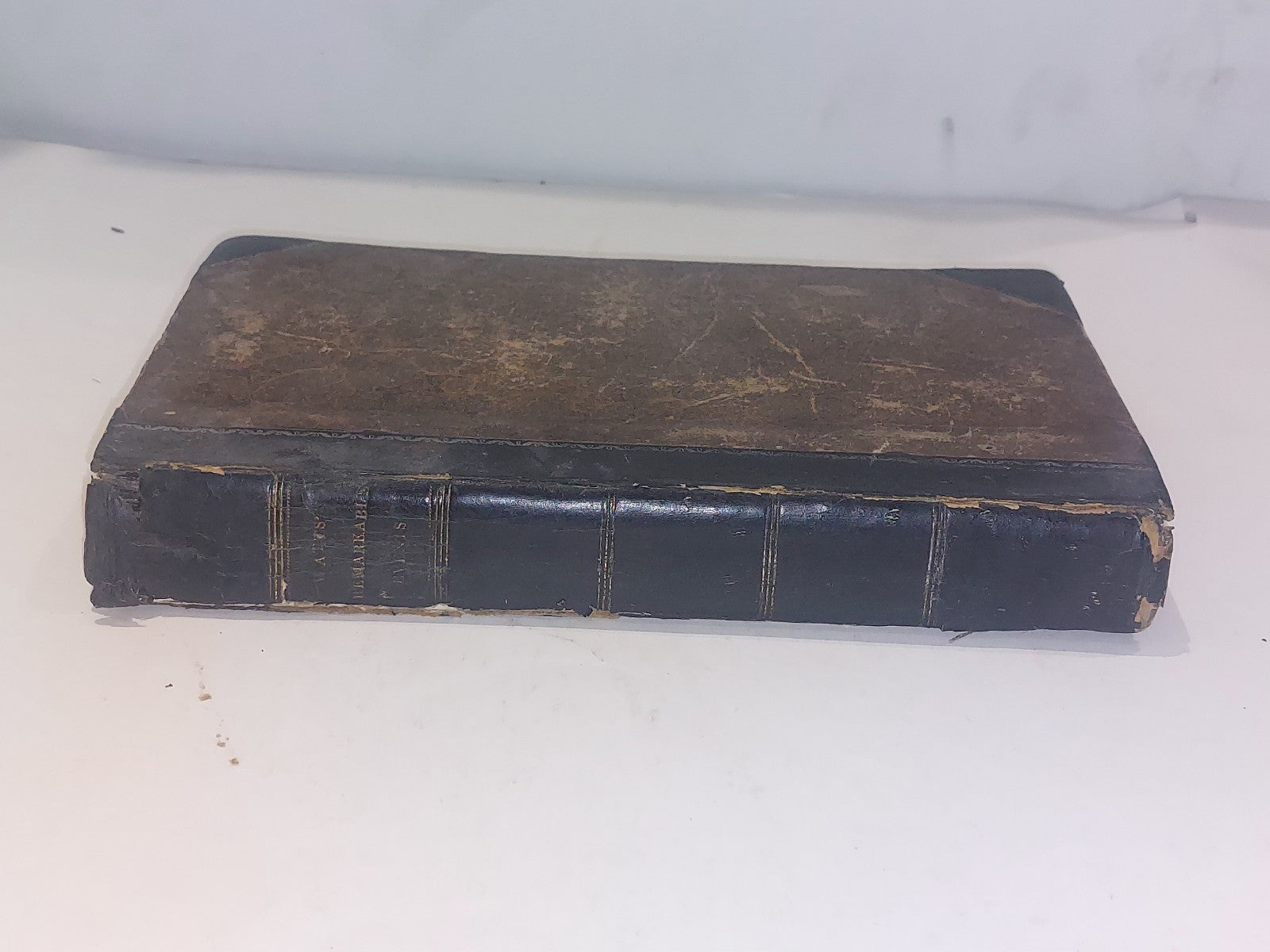 Remarkable Events In The History Of Man - Rev Joseph Watts (1825) 1/4 Leather Hb0