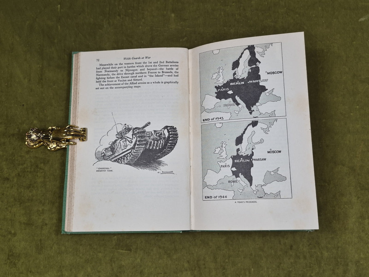 Welsh Guards at War- Major L.F. Ellis  1946 Gale & Polden 1st HB6