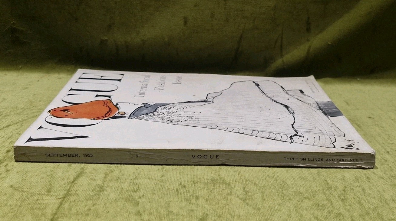 Vogue Magazine 1955 September : AUDREY HEPBURN, SIMONE D'AILLENCOURT, GRUAU1