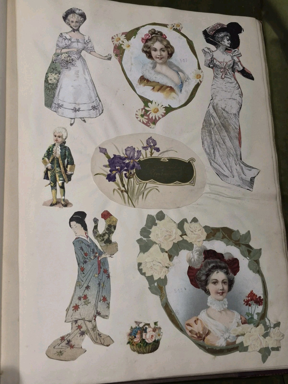 Edwardian Scrapbook Louis Wain & Fashion plates Full 80 pages  ephemera 16x11"8