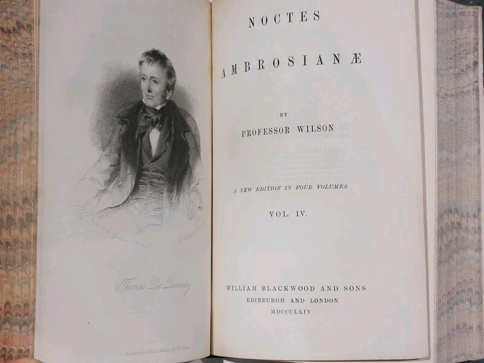 Noctes Ambrosianae by Professor Wilson, Complete 4 Volumes Bound Into 2 (1864)7